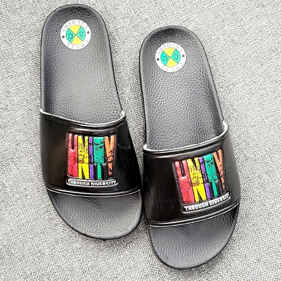 Unity Through Diversity Slide Sandals - Picture 1 of 5